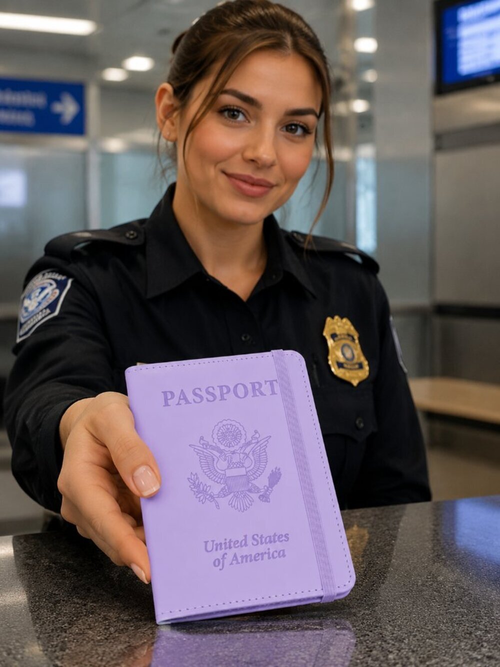 2/$30 New! Purple Passport Holder